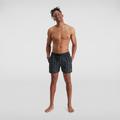 Men's Check Leisure 16" Swimshort Black/Grey