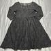Free People Dresses | Free People Dress Women Small Black Lace Open Knit Midi Cotton Blend | Color: Black | Size: S