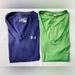 Under Armour Tops | Heatgear Under Armour Sz Small Work Out T-Shirts Women's Lot Of 2 Purple Green | Color: Green/Purple | Size: S