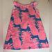 Lilly Pulitzer Dresses | Lilly Pulitzer Girls Size Large (8-10) Pink Pineapple Flutter Sleeve Dress | Color: Blue/Pink | Size: Lg