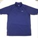 Under Armour Shirts | Men's Under Armour Short Sleeve Polo Shirt Size Small Navy Blue Stripes | Color: Blue/Gray | Size: S