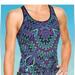 Athleta Swim | Athleta Tankini Swim Top Cato Coco Ready To Run Sz Medium | Color: Blue/Purple | Size: M