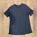 Lululemon Athletica Shirts | Lululemon Men's Navy Blue Short Sleeve T Shirt Men's Size Xl | Color: Blue | Size: Xl