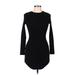 Windsor Casual Dress - Sweater Dress: Black Dresses - Women's Size Medium