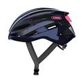 ABUS StormChaser Racing Bike Helmet - Lightweight and Comfortable Bicycle Helmet for Professional Cycling for Women and Men - Blue / Pink, Size L