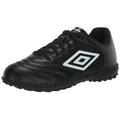 Umbro Boy's Classico XI TF Jr. Soccer Turf Shoe, Black/White, 4 Little Kid