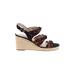 Life Stride Wedges: Brown Leopard Print Shoes - Women's Size 9 1/2