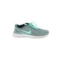 Nike Sneakers: Teal Color Block Shoes - Women's Size 10 - Almond Toe