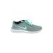 Nike Sneakers: Teal Color Block Shoes - Women's Size 10 - Almond Toe