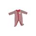 Carter's Long Sleeve Outfit: Red Jacquard Bottoms - Size 3 Month
