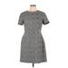 Banana Republic Casual Dress - A-Line: Gray Marled Dresses - Women's Size 12 Petite