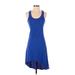 Express Casual Dress - High/Low: Blue Dresses - Women's Size Small