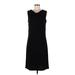 INC International Concepts Cocktail Dress - Sheath Cowl Neck Sleeveless: Black Solid Dresses - Women's Size Medium