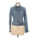 New York & Company Denim Jacket: Short Blue Jackets & Outerwear - Women's Size 9