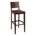 BFM Seating Dover 30" Bar Stool Wood in Brown | 43.75 H x 17.25 W x 18.5 D in | Wayfair ZWB305DW-DW