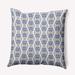 e by design Geometric Polyester Throw Pillow Polyester in Blue | 26 H x 26 W x 8 D in | Wayfair PGN1624BL40-26