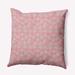 e by design Floral Polyester Indoor/Outdoor Throw Pillow Polyester in Pink | 20 H x 20 W x 7 D in | Wayfair O5PF1616P1GY15-20