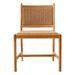 Eichholtz Pivetti Outdoor Dining Side Chair Wood/Wicker/Rattan in Brown | 33.07 H x 22.24 W x 22.44 D in | Wayfair 117428