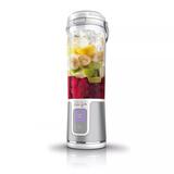 Ninja Blast 18oz. Portable Cordless Blender Stainless Steel/Plastic in White | Wayfair 622356610278