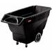 Rubbermaid Commercial Products Structural Foam Tilt Trucks - 1/2 cubic yard utility tilt truck 450# cap in Black | Wayfair FG9T1300BLA