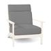 Summer Classics Kennebunkport Patio Chair w/ Cushions in White | 38.25 H x 34.25 W x 40.75 D in | Wayfair 435394+C789H6258N