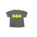 Batman Short Sleeve T-Shirt: Gray Print Tops - Kids Boy's Size 8