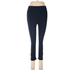 Lululemon Athletica Leggings Skinny Leg Cropped: Blue Print Bottoms - Women's Size 6