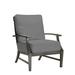 Summer Classics Croquet Patio Chair w/ Cushions in Gray | 37.75 H x 31 W x 35.75 D in | Wayfair 333731+C312H716N