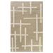 White 36 x 24 x 0.5 in Area Rug - Union Rustic Geoblend Striped Handmade Flatweave Jute//Wool Area Rug in Brown/Beige /Wool/Jute & Sisal | Wayfair