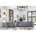 Mercer41 Deakyne 2 Piece Velvet Living Room Set Velvet in Gray | 28 H x 89.75 W x 36 D in | Wayfair Living Room Sets