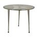 Everly Quinn Gimi End Table Glass/Metal in Gray | 21.5 H x 19.75 W x 19.75 D in | Wayfair BD69834F18064BFC8F2334568189E507