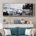 Latitude Run® Saint- Framed Canvas6 Canvas, Solid Wood in Blue/White | 12 H x 30 W x 1.5 D in | Wayfair F3718C773E064DFA8F3FA6A697514928