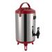 Prep & Savour Domiano 338.14 oz. Beverage Dispenser Stainless Steel in Red | 18.7 H x 9.4 W in | Wayfair 27934599FDE34338971846BCBE5C7E76