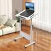 17 Stories Courcelles 24" W Height Adjustable Rectangle Standing Desk Wood/Metal in White | 24 W x 16 D in | Wayfair