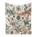 East Urban Home Ernestine Tender Garden Fleece Throw Fleece/Microfiber/Fleece, Polyester in Gray | 80 H x 60 W in | Wayfair