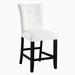 Red Barrel Studio® Illait Tufted Back Side Chair Dining Chair Faux Leather/Wood/Upholstered in Black/Brown/White | 41 H x 19 W x 25 D in | Wayfair