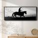 Union Rustic Rope & Ride II - Floater Frame Print on Canvas Canvas, Solid Wood in Black/White | 24 H x 60 W x 1.5 D in | Wayfair