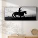 Union Rustic Rope & Ride II - Floater Frame Print on Canvas Canvas, Solid Wood in Black/White | 20 H x 50 W x 1.5 D in | Wayfair