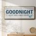 Trinx Sleep Tight Sweet Dreams - Floater Frame Print on Canvas Canvas, Solid Wood in Blue/White | 20 H x 50 W x 1.5 D in | Wayfair