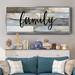 August Grove® Family - Floater Frame Print on Canvas Canvas, Solid Wood in Black/Gray | 8 H x 20 W x 1.5 D in | Wayfair