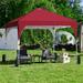 Yaheetech 10 Ft. W x 10 Ft. D Steel Party Tent Metal/Steel/Soft-top in Gray | 113 H x 120 W x 120 D in | Wayfair 614291 Red