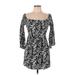 Bamboo Blonde Casual Dress: Black Damask Dresses - Women's Size 10