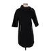 Zara Basic Casual Dress - Shift: Black Print Dresses - Women's Size Small