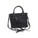 Rebecca Minkoff Leather Satchel: Pebbled Black Print Bags