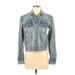 American Eagle Outfitters Denim Jacket: Short Blue Jackets & Outerwear - Women's Size X-Small