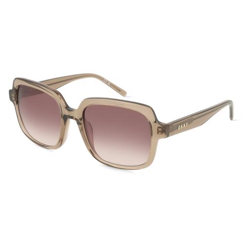 DKNY DK540S Damen-Sonnenbrille Vollrand Eckig Acetat-Gestell, gelb