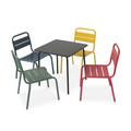 Ensemble table et chaises enfant multicolore,4 places