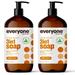 Everyone 3-in-1 Soap Body SE33 Wash Bubble Bath Shampoo 32 Ounce (Pack of 2) Cedar and Citrus Coconut Cleanser with Organic Plant Extracts and Pure Essential Oils (Packaging May Vary)