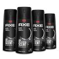 AXE Black Mens Body Spray Deodorant 48hr Odor Protection Frozen Pear & Cedarwood Aluminum Free Deodorant Body Spray 4 Ounce Pack of 4