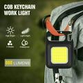 Holiday Savings 2023! COB Small Flashlights Protable LED Work Light 800 Lumens Pocket Light 3 Light Modes Folding Bracket Bottle Opener and Magnet Bas